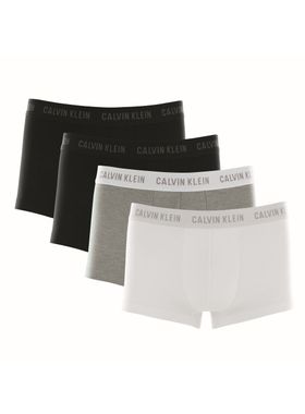 KIT/4 CUECAS BOXER CALVIN KLEIN C11.07 LOW RISE TRUNK COTTON  T. P/GG