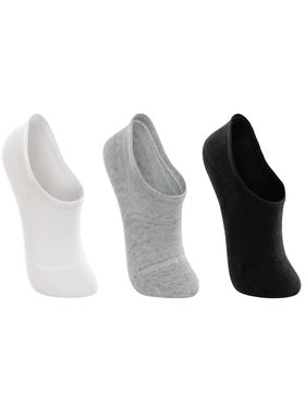 Kit/3 Meia Sapatilha Lupo 04270-089 Feminina Básica Algodão T. 34/39