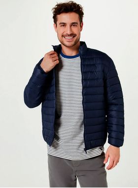 Jaqueta Puffer Hering KTMZ Masculina Matelassê Poliamida T. P/XG