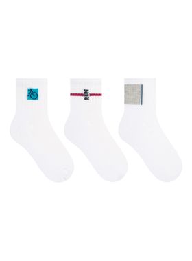 Kit/3 Meia Cano Curto Selene 4084.001 Masculina Algodão T. 39/43