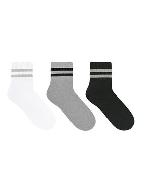 Kit/3 Meia Cano Curto Selene 4365.001 Masculina Esportiva Algodão T.39/43