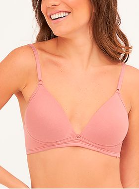 Sutiã Triângulo Econfort ST 01 0023 Juvenil Bojo Flex Algodão T. 14/18