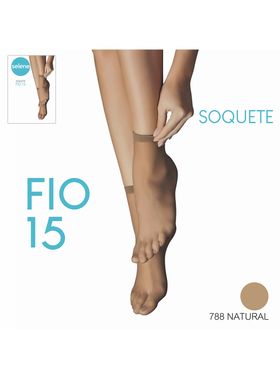 Meia Soquete Selene 9870.001 Fio 15 Poliamida T. Único