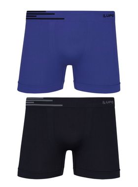 Kit/2 Cueca Boxer Lupo 00436-088 Adulto Sem Costura Microfibra T. P/GG