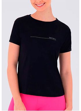 Camiseta Manga Curta Lupo Sport 77052-004 Feminina Básica Poliamida T. P/XXG