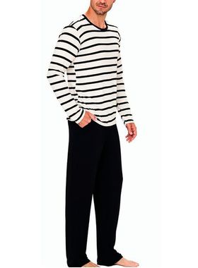 Pijama Longo Podiun 248111 Masculino Listrado Viscolycra T. P/GG