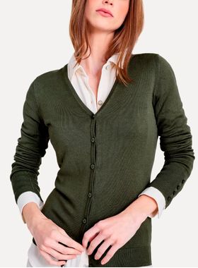 Cardigan Tricot Simples Reserva 80523 Feminino Botões Viscose T. P/GG