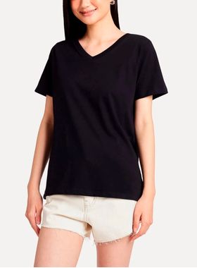 Camiseta Manga Curta Simples Reserva 84046 Feminina Algodão T. P/GGG