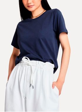 Camiseta Manga Curta Simples Reserva 84045 Feminina Algodão T. P/GGG