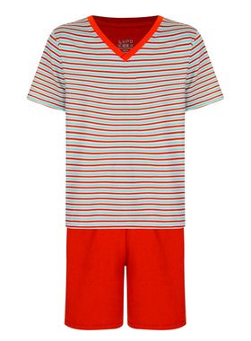 Pijama Curto Lupo 28021-001 Masculino Listrado Algodão T. P/XG