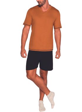 Pijama Curto Lupo 28511-001 Masculino Gola V Algodão T. P/XG