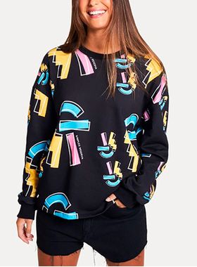 Suéter Moletom Simples Reserva 86281 Feminino Oversized Algodão T. P/GG