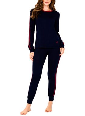 Pijama Longo Podiun 245173 Feminino Faixa Lateral Viscolycra T. P/GG