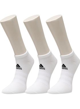Kit/3 Meia Cano Curto Adidas DZ9401 Unissex Sportswer Algodão T. M/G