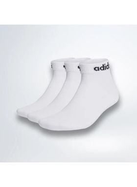 Kit/3 Meia Cano Médio Adidas HT3457 Unissex Sportswer Algodão T. M/G