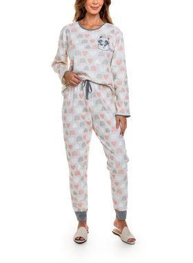 Pijama Longo Paulienne 527.72 Feminino Estampas Algodão T. 42/48