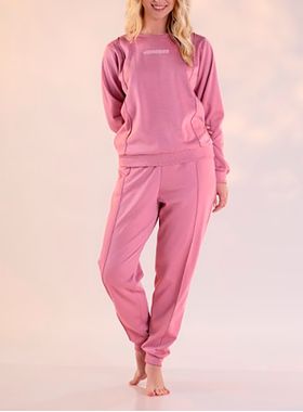 Pijama Longo Pzama 040410  Feminino Molentinho Poliester T. P/EG