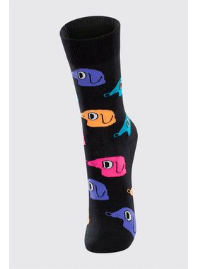 Meia Urban Infantil Lupo 16865-024 Cachorro Neon  Algodão T. 30/36.