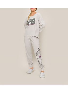 Pijama Longo Disney 26.42.0003 Feminino Lady Algodão T. P/GG