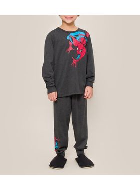 Pijama Longo Marvel 27.27.0003 Infantil Homem Aranha Algodão T. 04/08