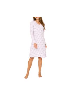 Camisola Curta Podiun 246137 Feminina Poá Renda Algodão T. M/XG