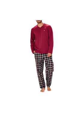 Pijama Longo Podiun 248142 Masculino Xadrez Moletinho T. M/GG