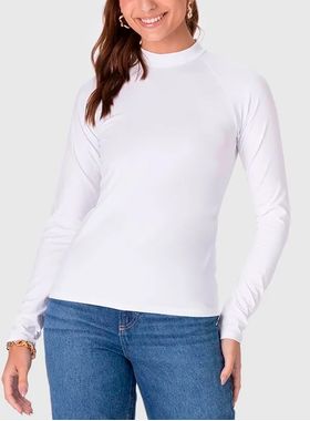 Blusa Manga Longa Malwee 1000121236 Feminina Térmica Poliéster T. P/XGG