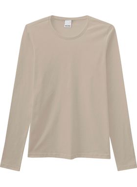 Blusa Manga Longa Malwee 1000026302 Feminina Decote Redondo Algodão T. P/XGG