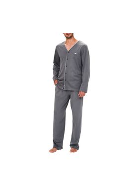 Pijama Longo Podiun 248131 Masculino Abertura Frontal Algodão T. P/GG