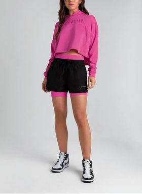 Blusão Oversized Enfim 1000103751 Feminino Capuz Moletom Poliéster T. P/GG