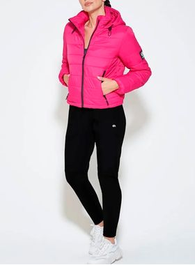 Jaqueta Puffer Enfim 1000115286 Feminina Capuz Poliéster Matelassê T. P/GG