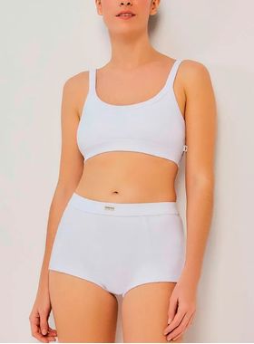 Calcinha Boyshorts Hering 77RK Canelada Algodão T. P/XG