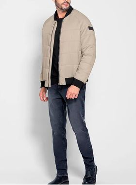 Jaqueta Bomber Enfim 1000115220 Masculina Bolso Embutido Tafetá T. P/XGG
