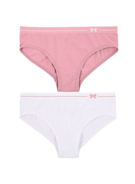 Kit/2 Calcinha Clássica DelRio 5104 Infantil sem Costura Microfibra T. P/GG