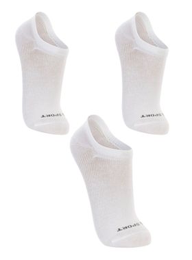 Kit/3 Meia Sapatilha Lupo 03170-089 Unissex Sport Anatômica Algodão T. 37/40