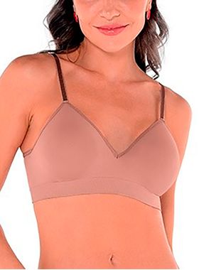 Sutiã Ultraleve Demillus 063551 Sem Aro Sem Costura Microfibra T. 42/48