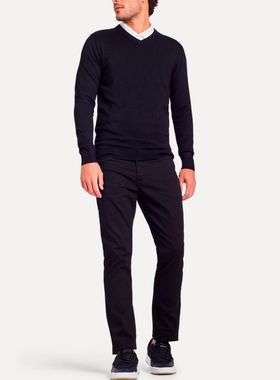 Suéter Tricot Simples Reserva 80460 Masculino Gola V Viscose T. P/GGG