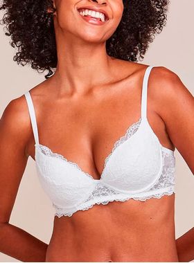 Sutiã Meia-Taça Hope L24155 Bojo Rendado Microfibra Taça B T. 42/48