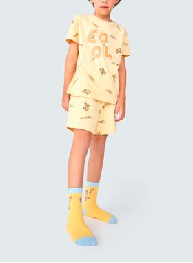 Pijama Curto Hering 56KW Infantil Algodão T.04/14