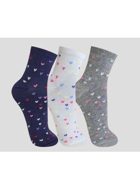 Kit/3 Meia Cano Médio Trifil T6005K Feminina Casual Algodão T. 34/39