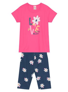 Conjunto Curto Brandili 36225 Infantil Estampado Algodão T. 04/10