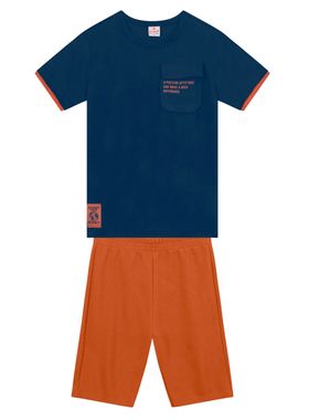 Conjunto Curto Brandili 36505 Infantil Canelado Algodão T. 04/10