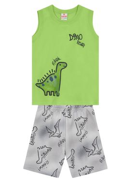 Conjunto Regata  Brandili 36487 Infantil Dino Algodão T. 01/03