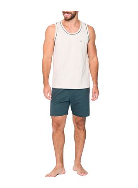 Pijama Regata Podiun 258023 Masculino Liso Algodão T. M/GG