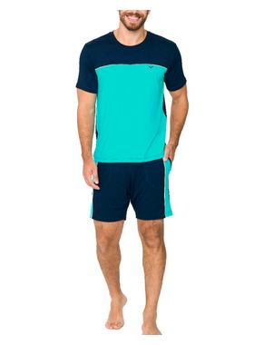 Pijama Curto Podiun 258037  Masculino Recortes Viscolycra T. M/GG