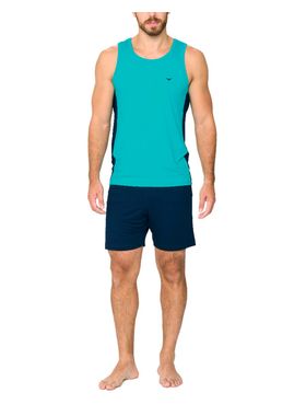 Pijama Regata Podiun 258038 Masculino Listra Lateral Viscolycra T. M/GG