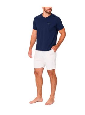 Conjunto Manga Curta Podiun 258020 Masculino Algodão T. M/GG