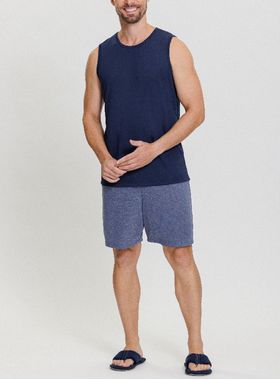 Pijama Regata Mensageira Da Paz 033399 Masculino Meia Malha T. P/GG