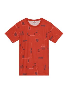 Camiseta Manga Curta Brandili 36502 Infantil Estampada Algodão. T. 04/10
