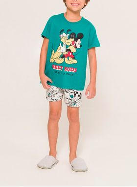 Pijama Curto Disney 52.03.0040 Infantil Best Buds Algodão T. 04/08